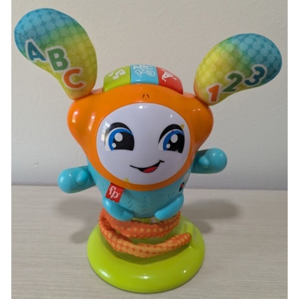 Fisher-Price DJ Bouncin Beats Interactive Musical Learning Toy Light Music Works
